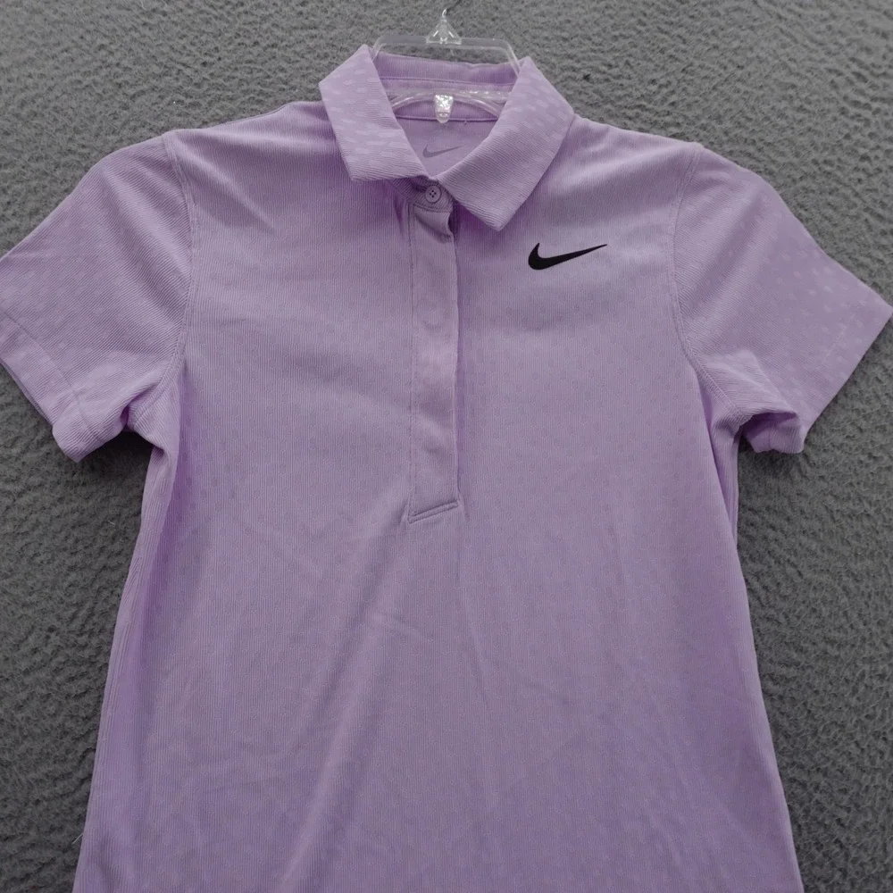 Nike Dri FIT ADV‎ Golf Polo Size XS Lavender Womens Performance Shirt NEW